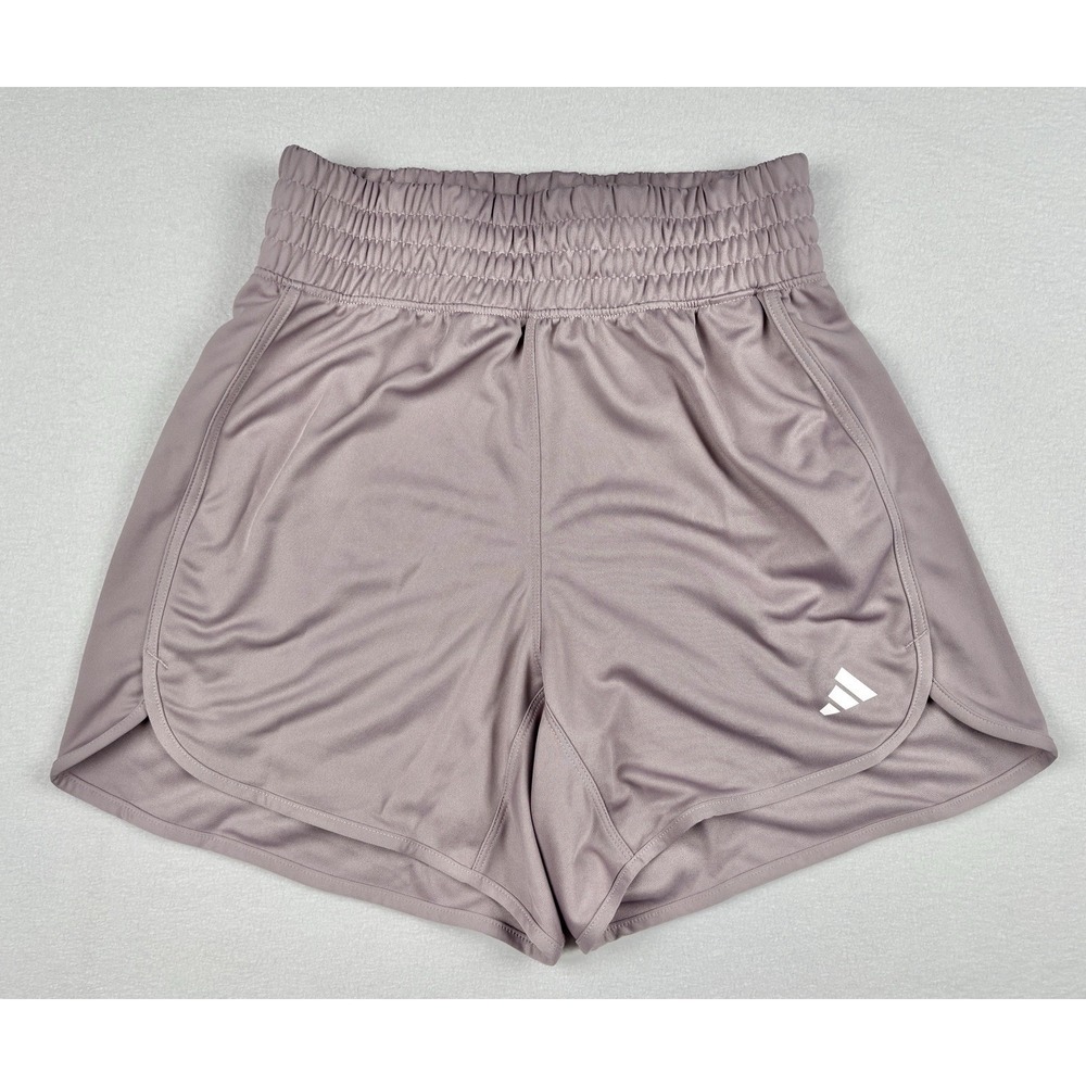 Adidas Women's Pacer Knit High Shorts XS 5" Preloved‎ Fig Purple IR6235 NWT
